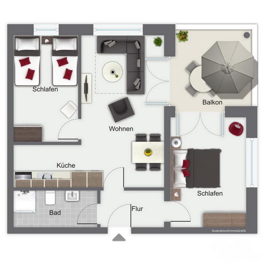 Duenenblick Wohnung 09 بولتينهاجين المظهر الخارجي الصورة